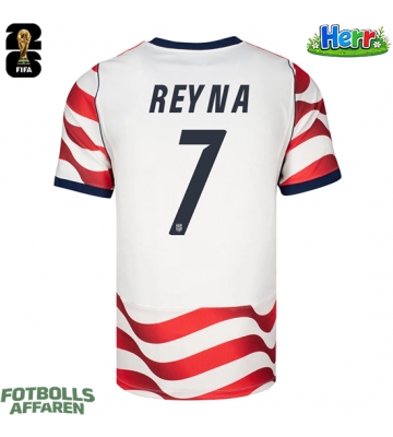 Förenta stater Giovanni Reyna #7 Hemmatröja VM 2026 Kortärmad